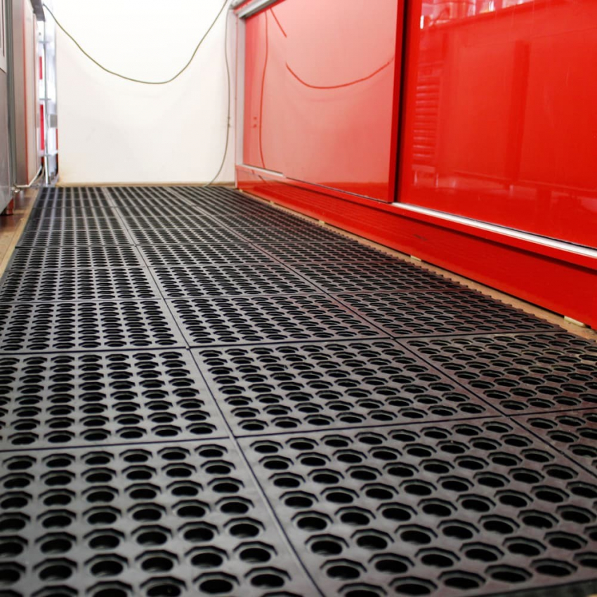 Caillebotis caoutchouc Dalles antidérapantes aires de jeux - 78 - FATIGUE STEP