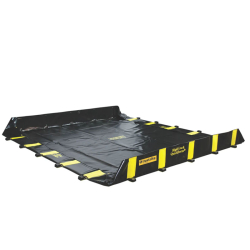 Protection de sol et stockage industriel Bac de rétention pliable en PVC - 4444.008 - Rigid-Lock Quickberm XT