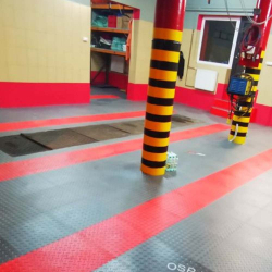 Tapis et revêtements de sols Dalle de sol garage Tole larmée - 73.452 - 