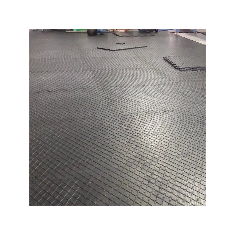 Tapis et revêtements de sols Dalle caoutchouc emboîtable robuste Noir 100×100cm - 0 - CLIPSUPER