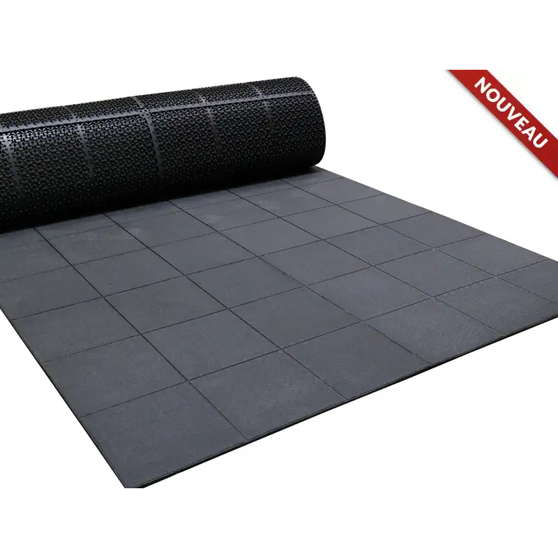 Tapis et revêtements de sols Dalle caoutchouc connectable modulable - 65.316 - 
